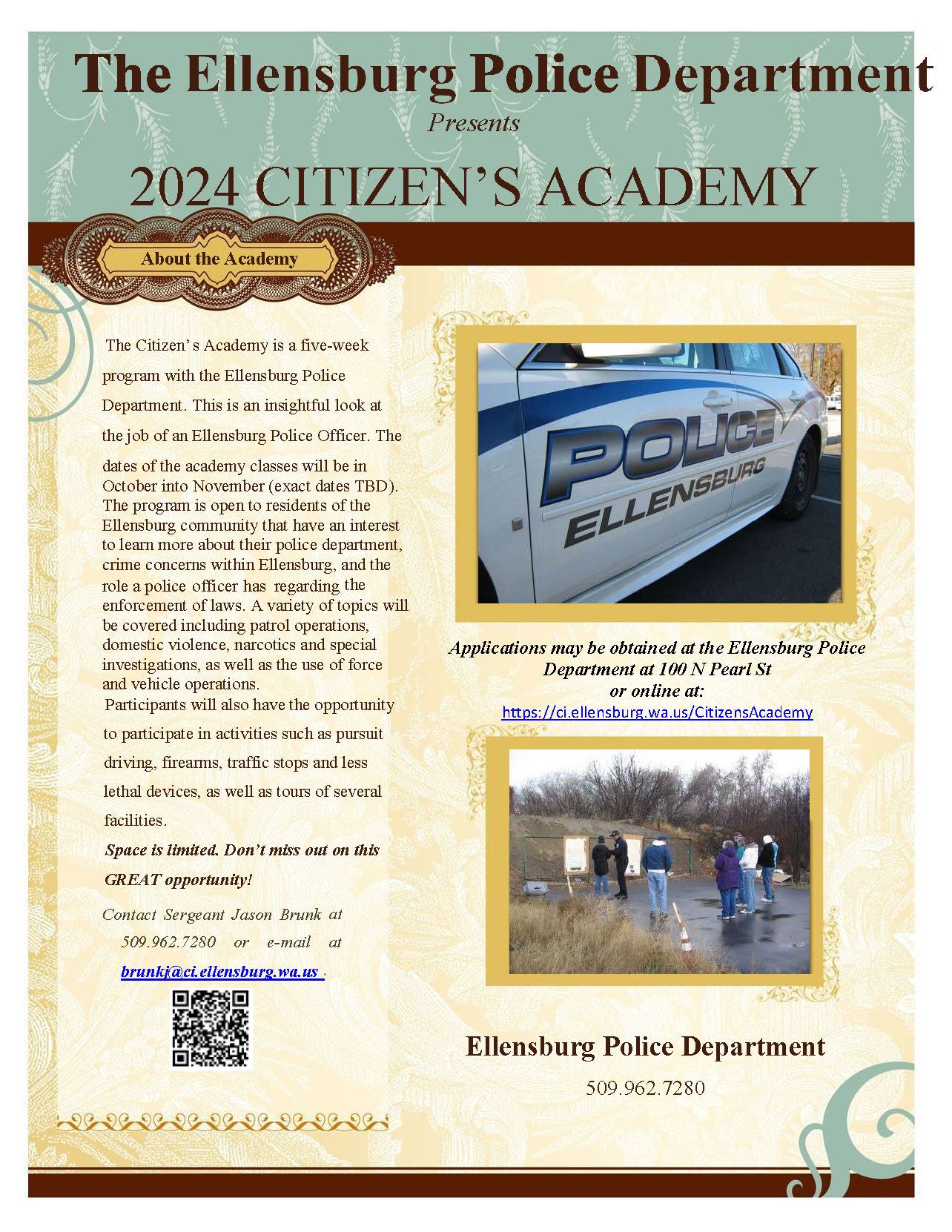 Citizens Academy 2024 Flyer